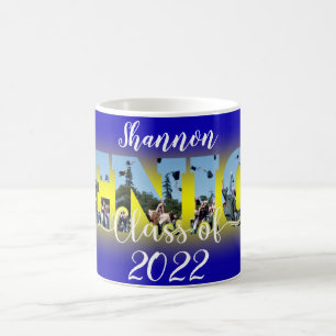 Caneca de café com foto personalizada da turma de