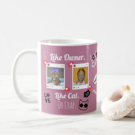 Caneca de Café com Foto Personalizada de Gato | Ca