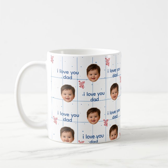 Caneca de Café com Foto Personalizada do Bebê para (Esquerda)
