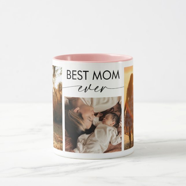 Caneca de Café com Foto Personalizada Melhor Mãe d (Centro)
