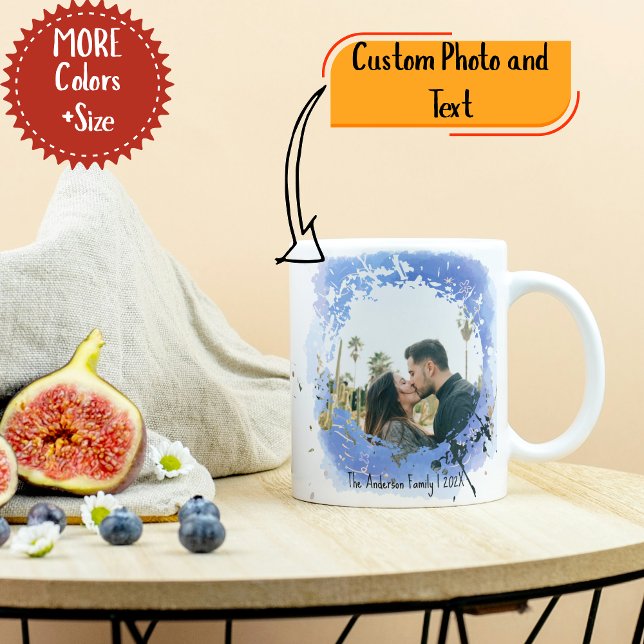 Caneca de Café com Foto Personalizada – Xícara de  (Custom Photo Coffee Mug – Personalized Picture Cup for Him)