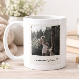 Caneca de Café com Foto Polaroid | Arte Vintage Pe