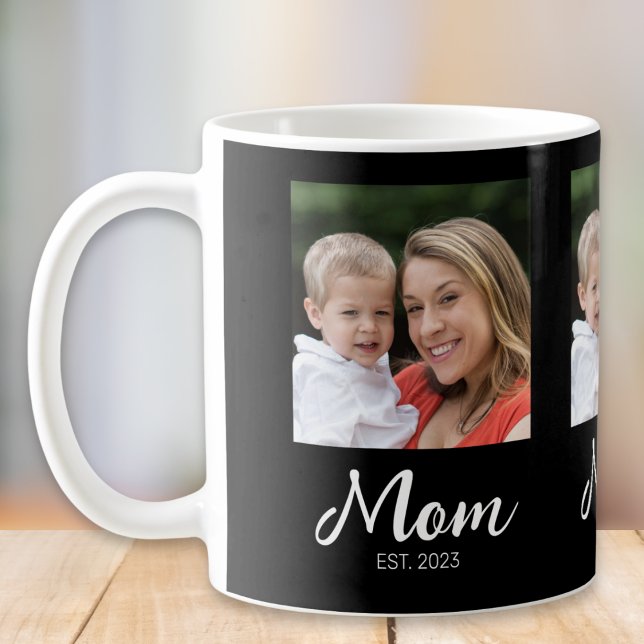 Caneca de Café com Foto Preta 3 Script Estabelecid (Criador carregado)