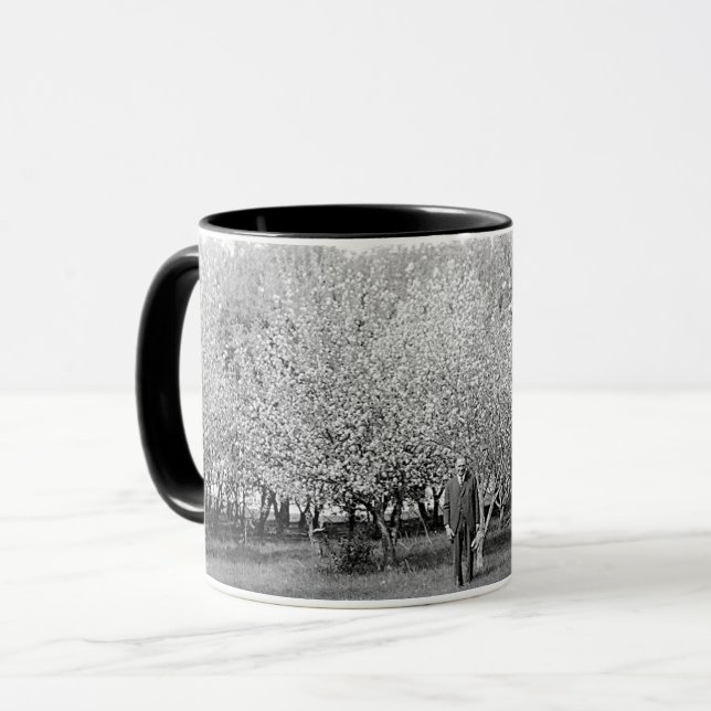 Caneca de Café com Foto Real de Homem Americano em (Frente Esquerda)