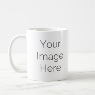 caneca de café com foto simples personalizada crie