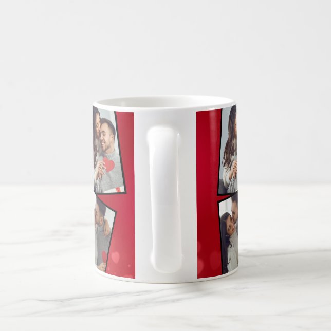 Caneca de café com fotos personalizadas (Alça)
