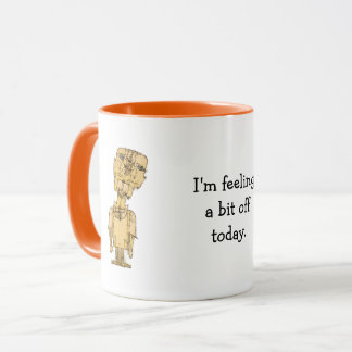 Caneca de café com frase engraçada do gênio de Pau