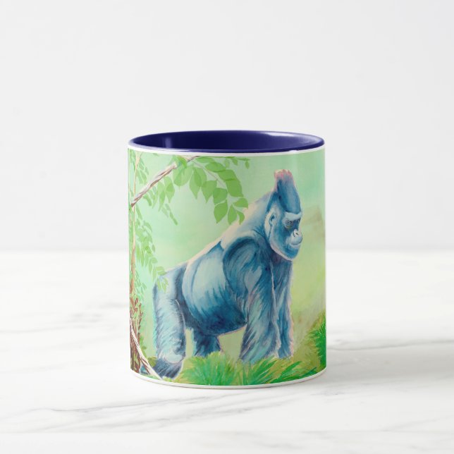 Caneca de café com gorila, zoológico (Centro)