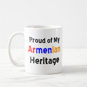 caneca de café com herança armeniana