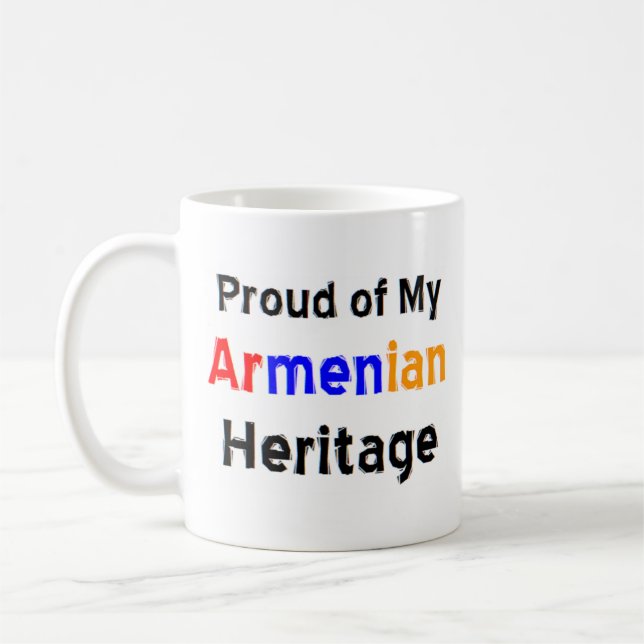 caneca de café com herança armeniana (Esquerda)