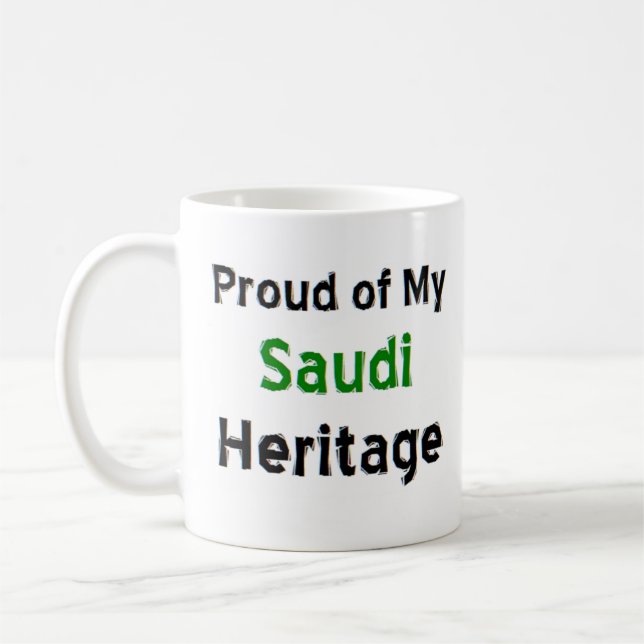 caneca de café com herança saudi (Esquerda)