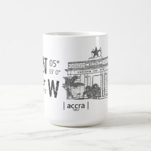 Caneca de café com Ícone Gana