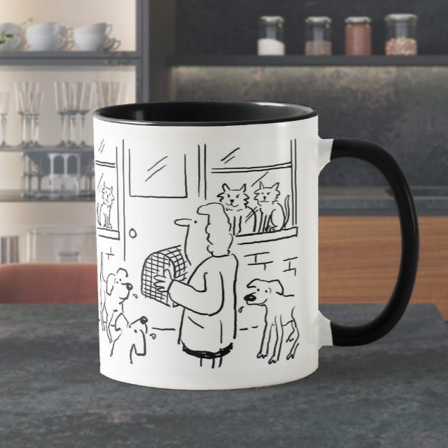 Caneca de Café com Ilustração Veterinária (Criador carregado)
