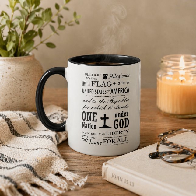 Caneca de Café com Juramento de Lealdade Estilo Vi (Criador carregado)