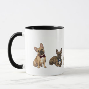 Caneca de café com laço de gravata para Bulldog Fr