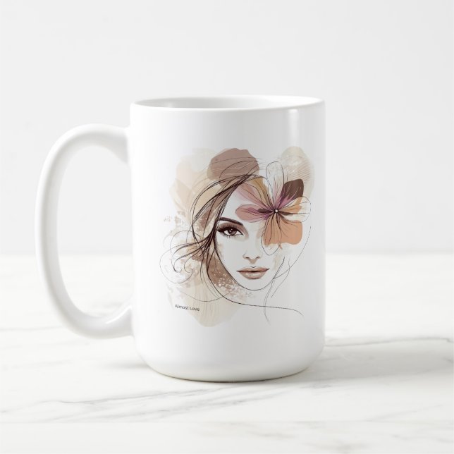 Caneca de Café com Letra de Música Almost Love da  (Esquerda)