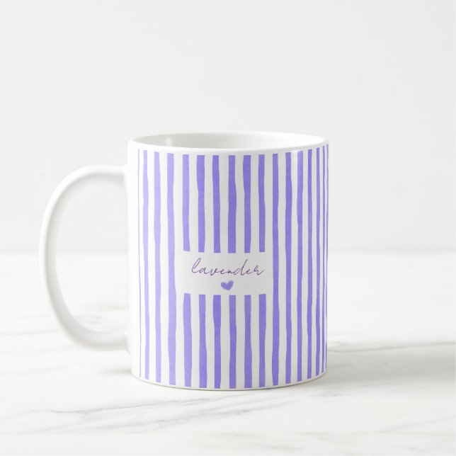 Caneca de Café com Listras e Nome Personalizado Fo (Esquerda)