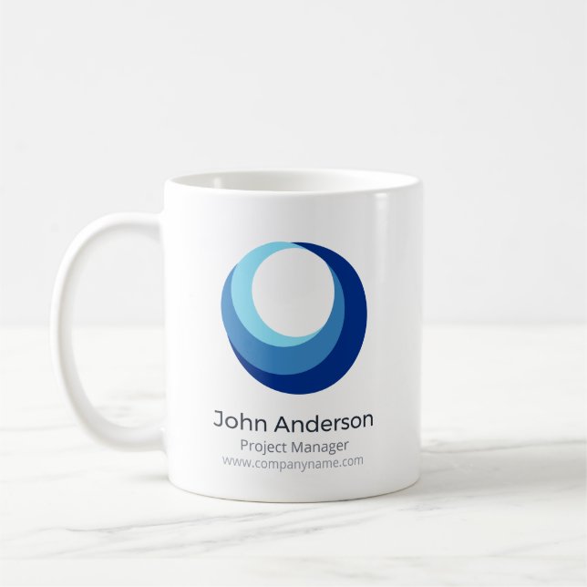 Caneca de Café com Logotipo Personalizado de Empre (Esquerda)
