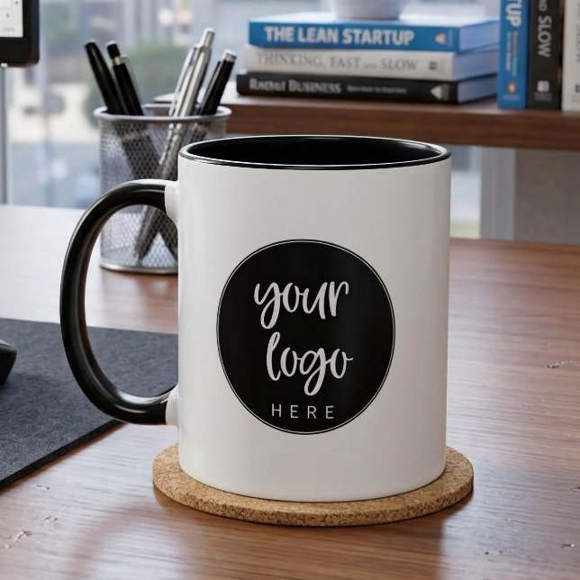 Caneca de café com logotipo personalizado para emp (add your logo mug)