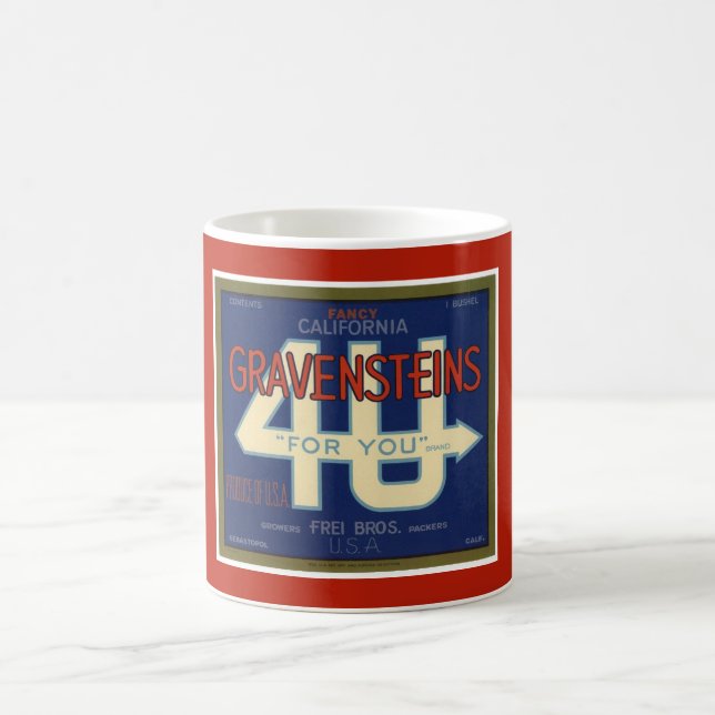 Caneca de Café com Maçã Vermelha Graventstein (Centro)