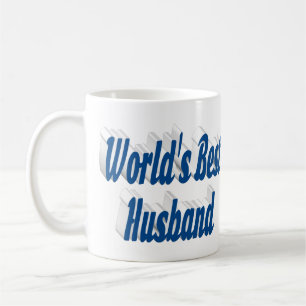 Caneca de café com meia texto azul mar do marido