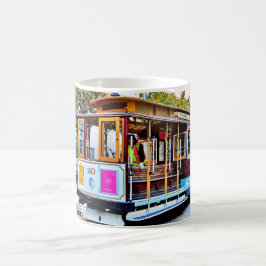 CANECA DE CAFÉ COM MEMÓRIA DO BONDE DE SAN FRANCIS