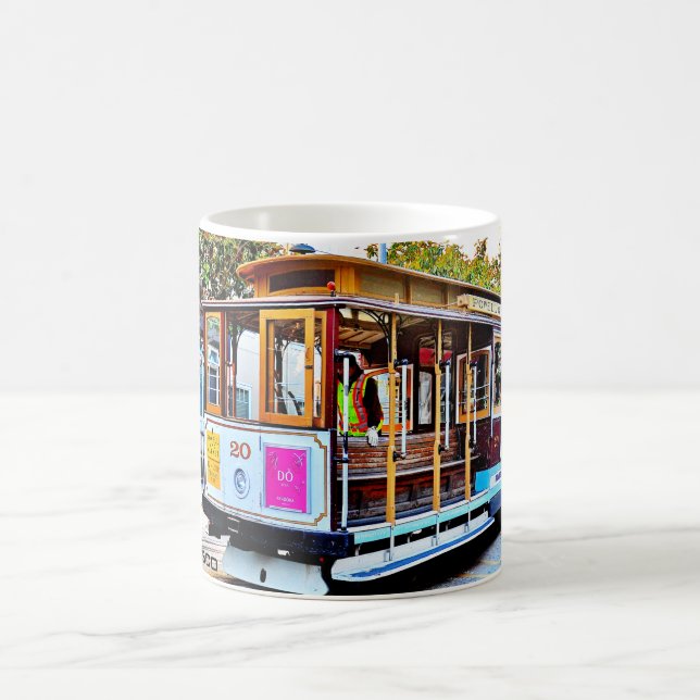 CANECA DE CAFÉ COM MEMÓRIA DO BONDE DE SAN FRANCIS (Centro)