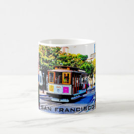 CANECA DE CAFÉ COM MEMÓRIA DO BONDE DE SAN FRANCIS