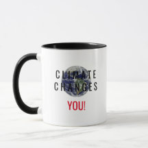 Caneca de café com mensagem de conscientização sob