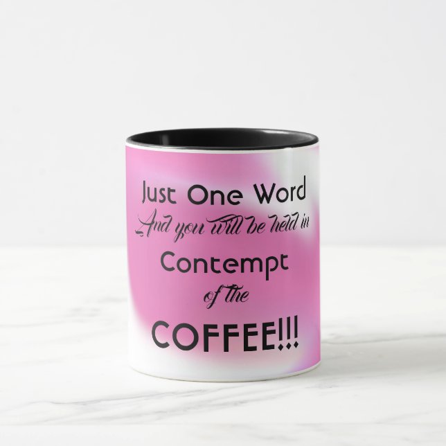 Caneca de Café com Mensagem Divertida (Centro)