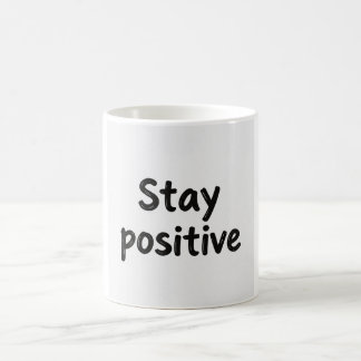 Caneca de Café com Mensagem Inspiradora Fique Posi