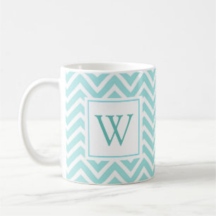 Caneca de Café com Monograma Inicial em Design Che