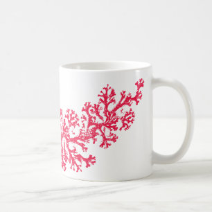 Caneca de Café com Motivo de Coral