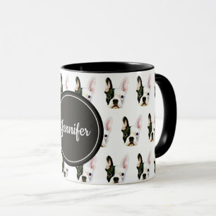 Caneca de Café com Nome Personalizado Bulldog Fran