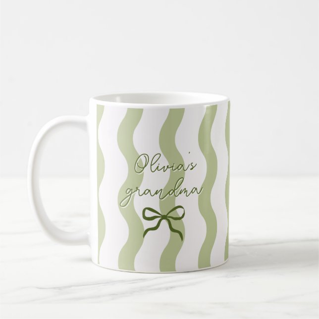 Caneca de Café com Nome Personalizado e Listras Cu (Esquerda)