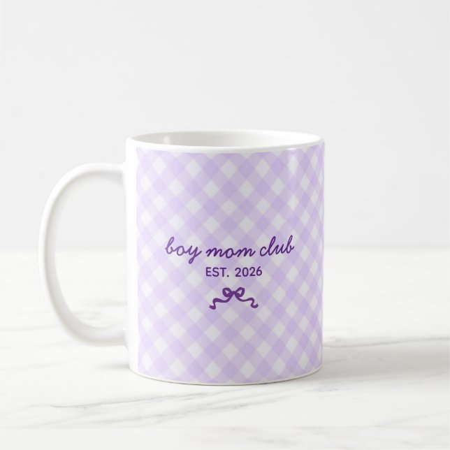 Caneca de Café com Nome Personalizado e Padrão de  (Esquerda)