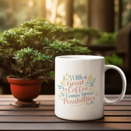 Caneca De Café Com o Excelente Café vem as Possibilidades de Exce