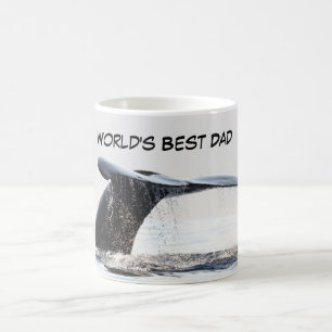 Caneca de café com o fluque de baleia