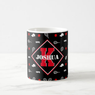 Caneca De Café Com o nome 🎾 tênis preto e branco 🎾