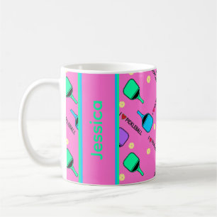 Caneca De Café Com o próprio nome, adoro bolas de piclebolas em r