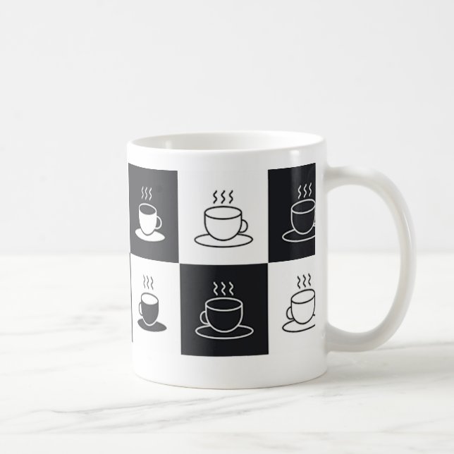 Caneca de café com padrão (Direita)