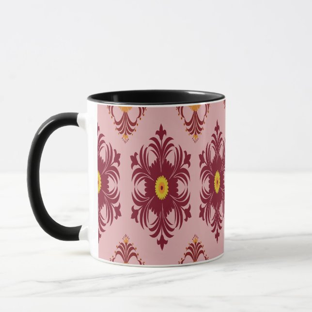 Caneca de Café com Padrão Artístico – Louças de Co (Esquerda)