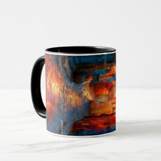Caneca de Café com Padrão Colorido de Rabiscos | D