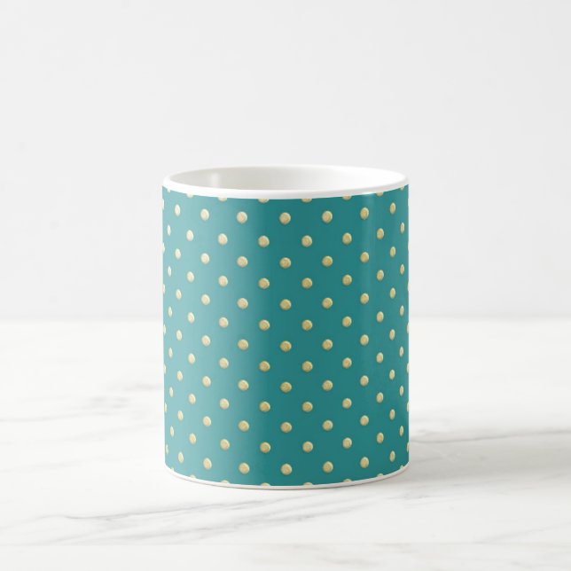 Caneca de Café com Padrão de Bolinhas Pontilhadas  (Centro)