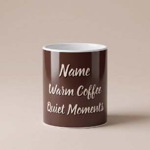 Caneca de Café com Padrão de Chocolate Derretido