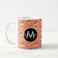 Caneca de Café com Padrão de Desenho Animado de Li