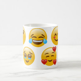 Caneca de Café com Padrão de Emoji Divertido – Car
