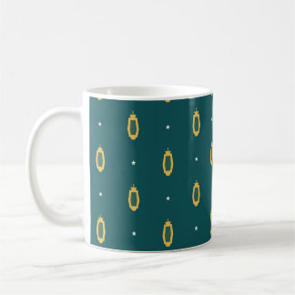 Caneca de Café com Padrão de Lanternas de Ramadão