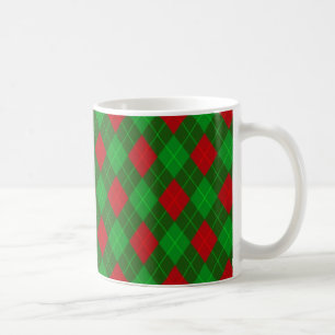 Caneca de café com padrão de Natal