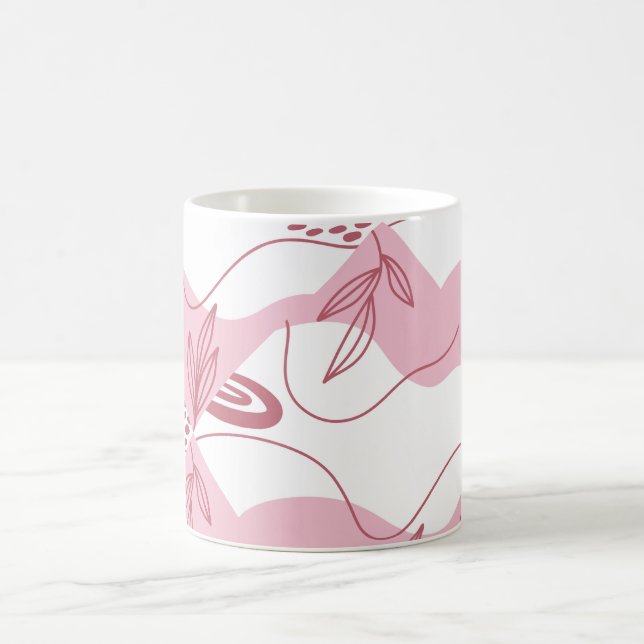 Caneca de Café com Padrão Minimalista (Centro)